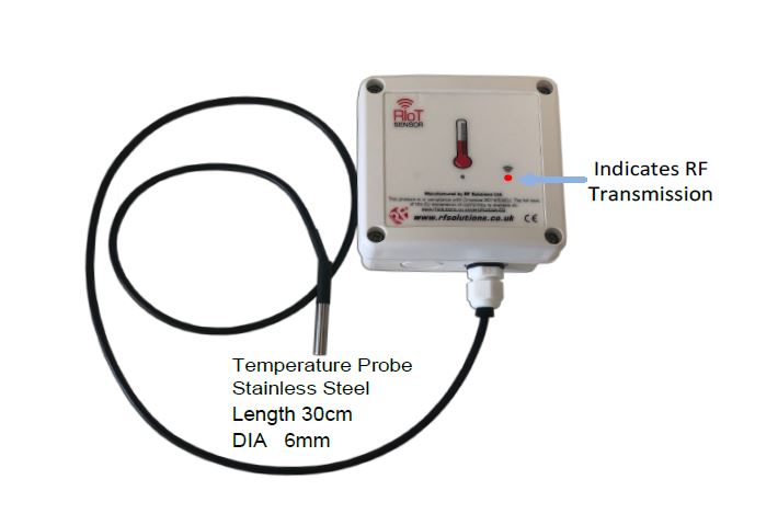 RF SolutionsRIoT-SENW-TMP-8T1 Remote Control Fob, 868MHz