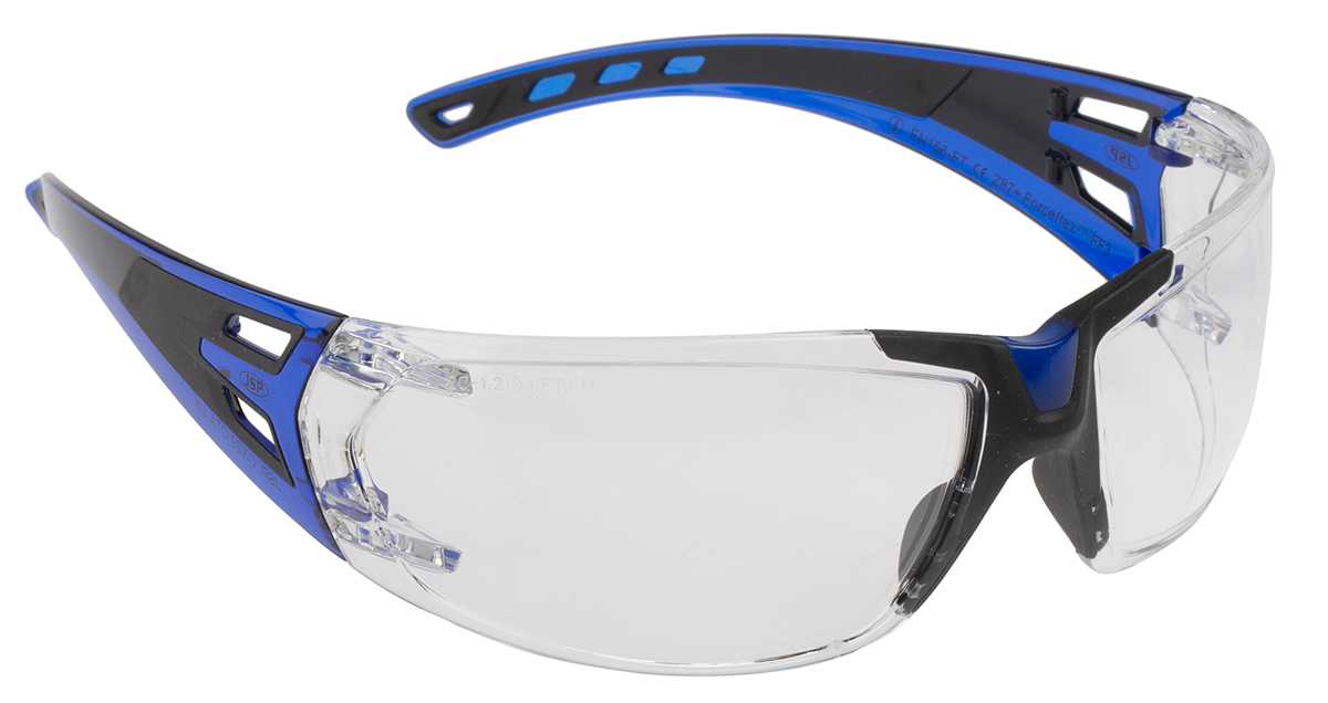 JSP Anti-Mist UV Safety Glasses, Clear Polycarbonate Lens