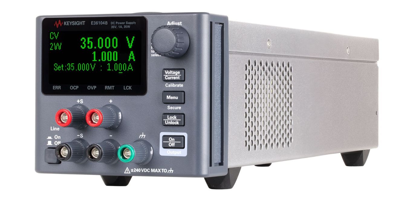 e36104b Keysight Technologies Digital Bench Power Supply, 1-Output 35 V to  35V, 35 W, 1 A Max