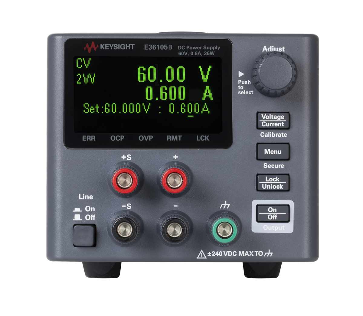 Keysight Technologies Digital Bench Power Supply, 1-Output 0 V ac to  60V, 36 W, 600 mA Max, UKAS