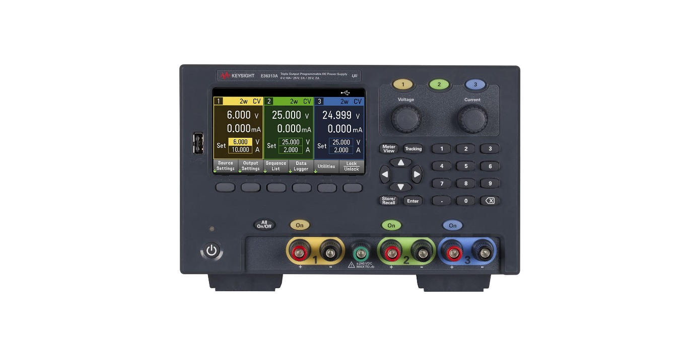 e36313a Keysight Technologies Digital Bench Power Supply, 3-Output 0 V ac to  6V, 160 W, 10 A Max