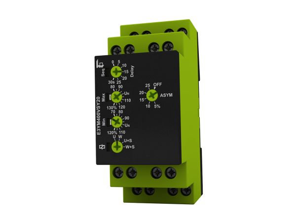 Tele Phase/Voltage Monitoring Relays, 1, 3 Phase, 2 CO, DIN Rail