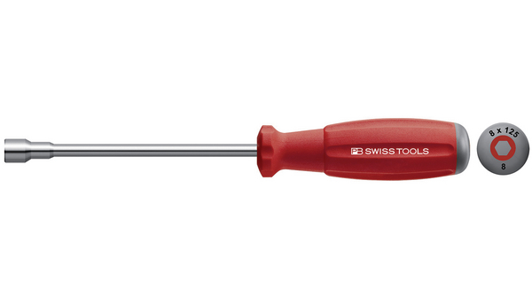 PB SWISS TOOLS Hex Nut Driver, H2.5 Tip, 85 mm Blade, 180 mm Overall