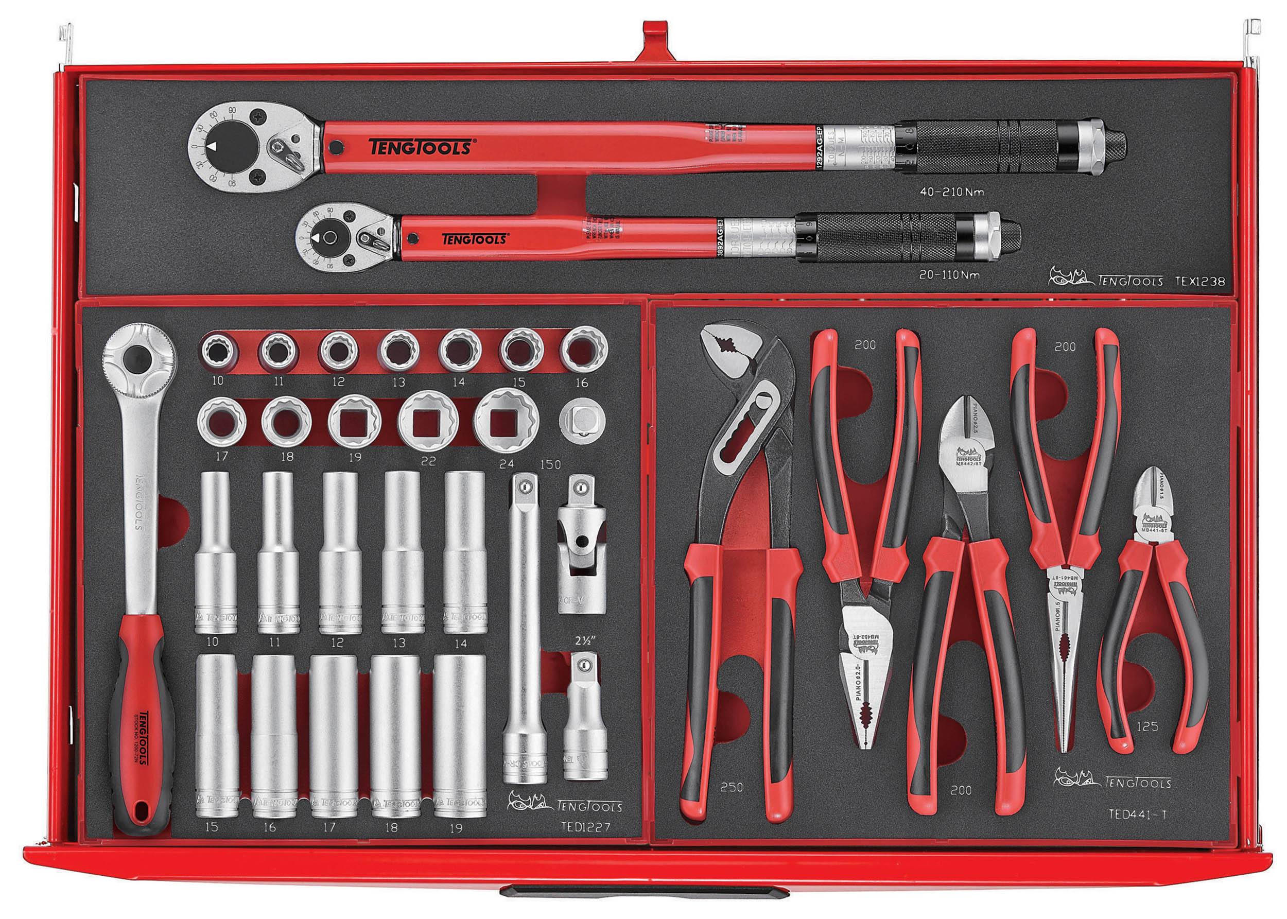 tcemm249n Teng Tools 10 drawers  Metal Tool Box