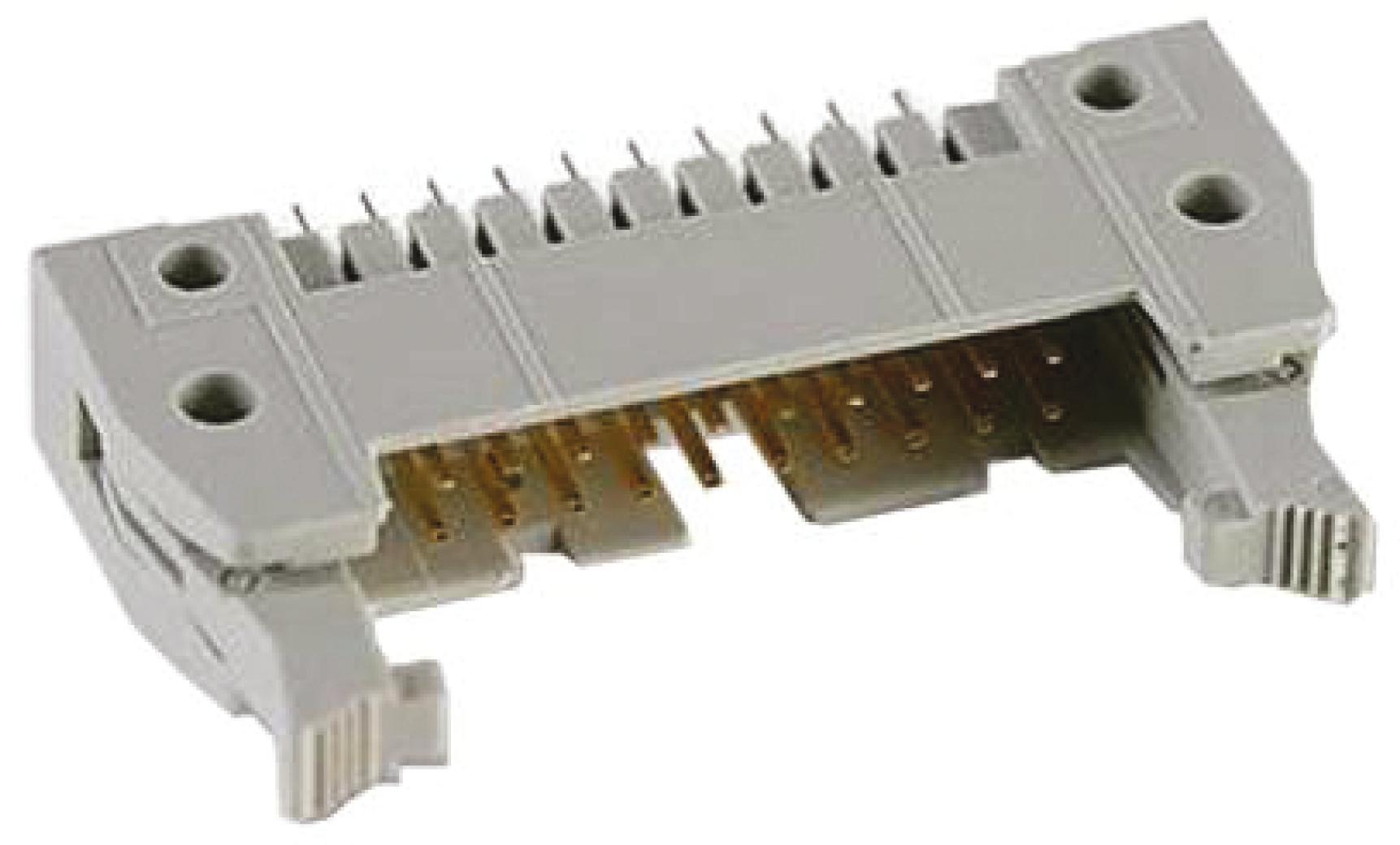 HARTING SEK 18 Series Straight Through Hole PCB Header, 10 Contact(s), 2.54 mm Pitch, 2 Row, Shrouded