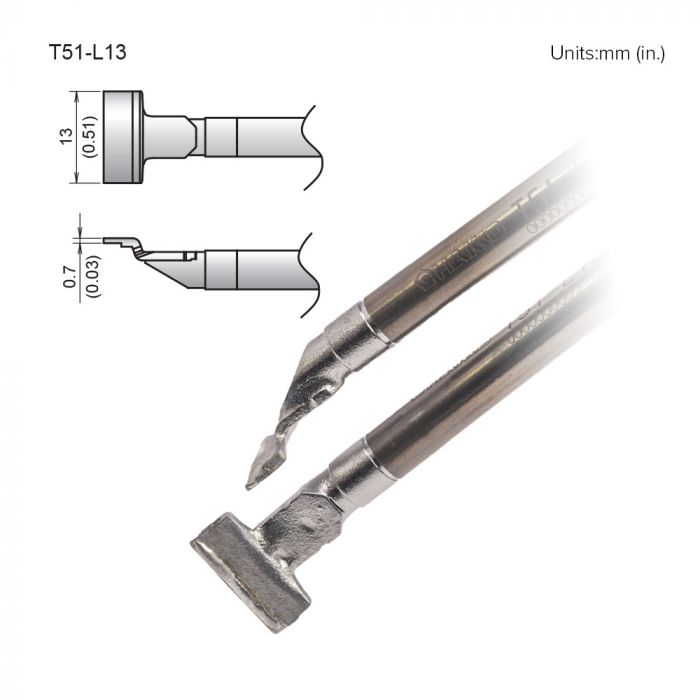 Hakko FX-9705 0.7 mm, 13 mm Soldering Iron Tip for use with FX-9705