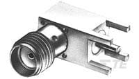 TE Connectivity SMA 1053396-1 Series, Jack Board Mount SMA Connector, Through Hole Termination, Right Angle Body