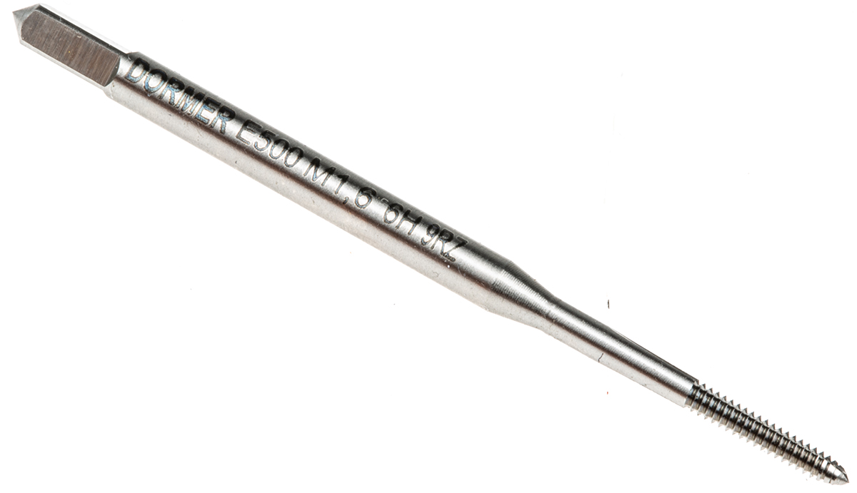Dormer Threading Tap, 1.6 Thread, Metric Standard, Machine Tap