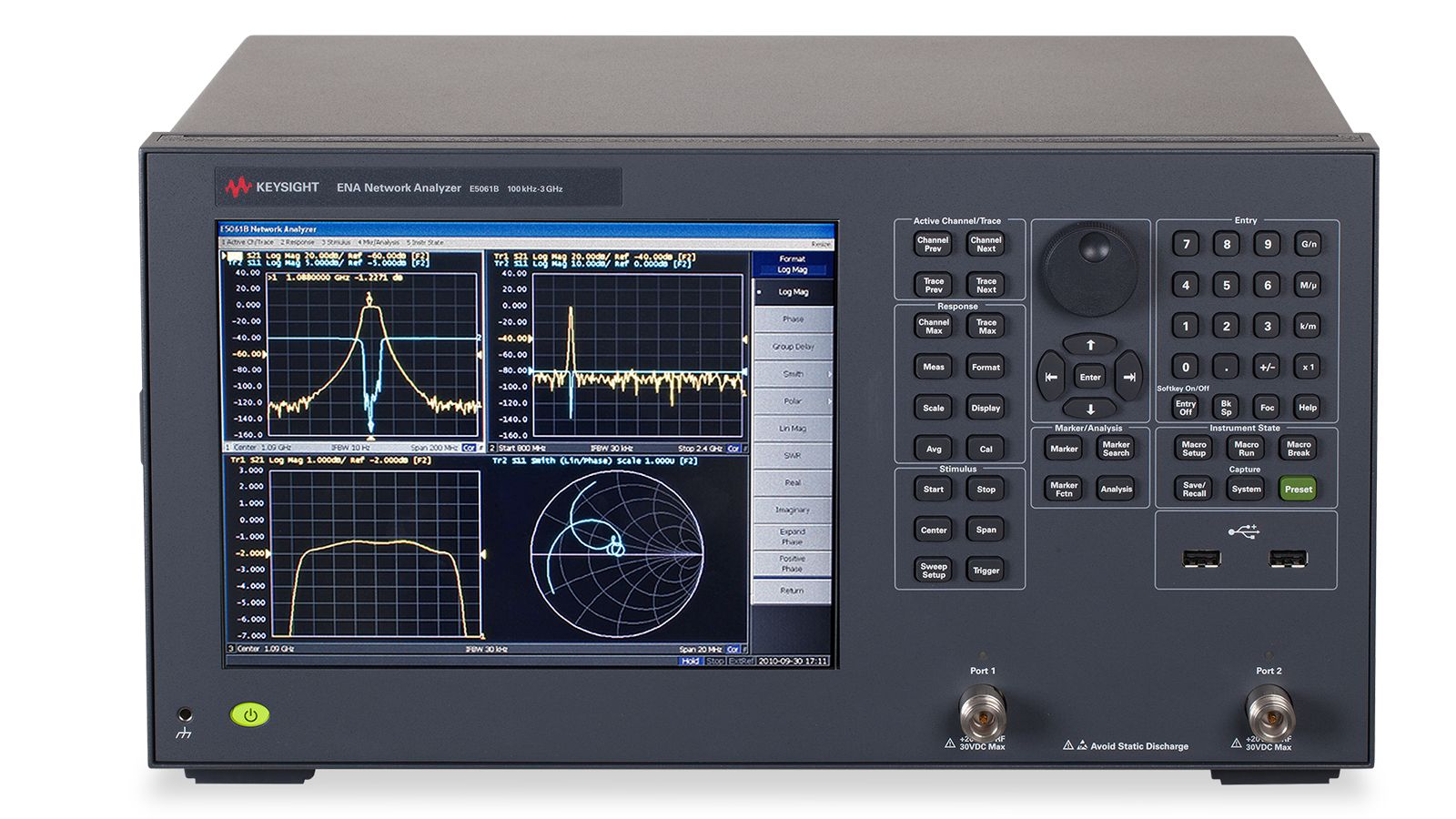 Keysight + E5061B+E5061B-3L5 0.000000005 to 3 GHz Vector Network Analyzer