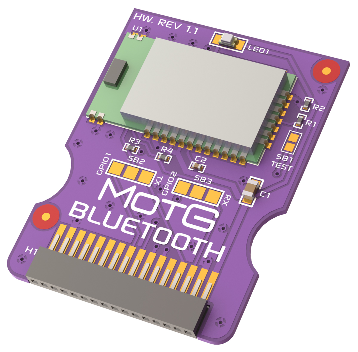 4D Systems MOTG Bluetooth Add-On Module for gen4 LCD Displays