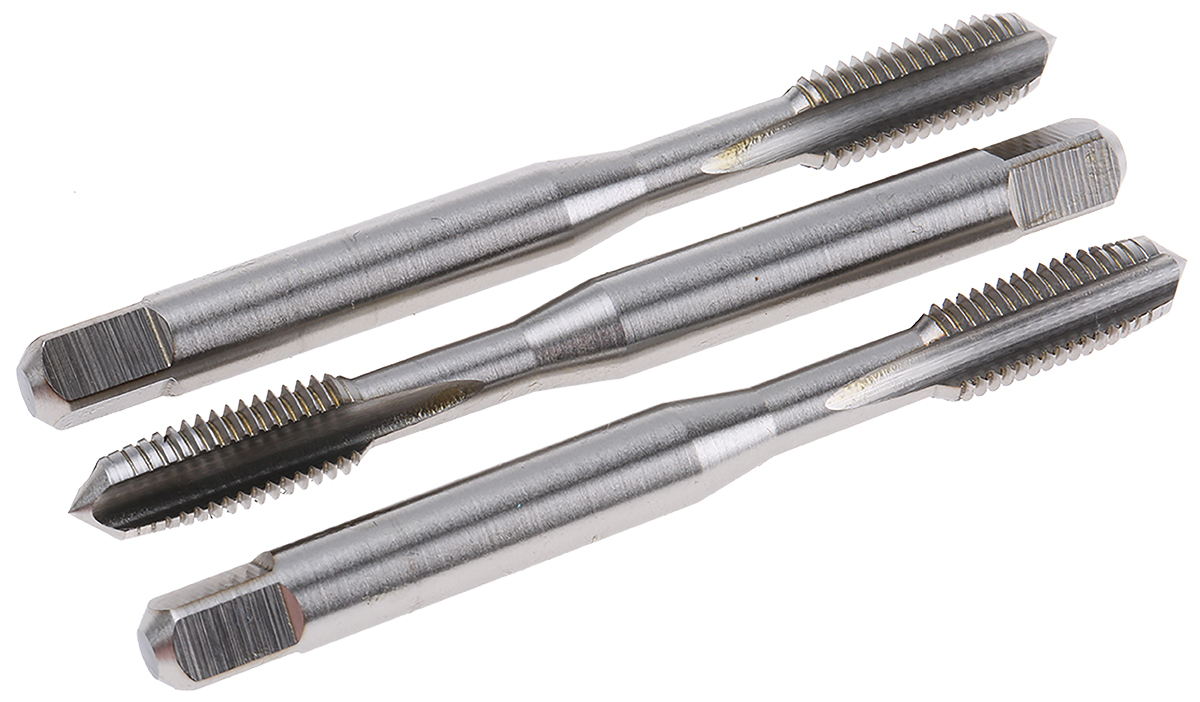 Dormer Tap Set, 1/4 UNF Thread, UNF Standard, Hand Tap