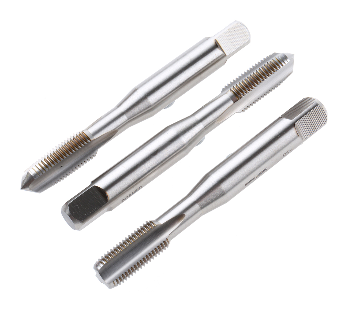 Dormer Tap Set, 3/8 UNF Thread, UNF Standard, Hand Tap
