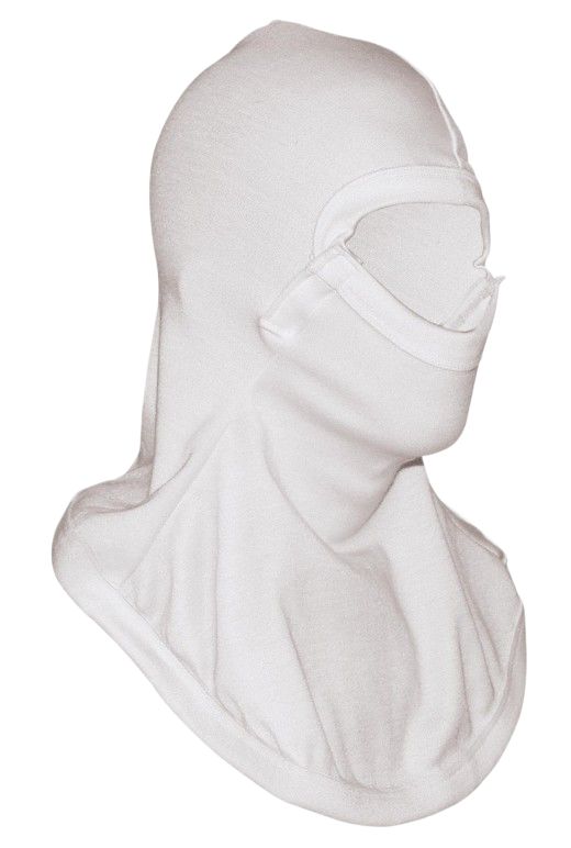 EDC PROTECTION E5286-100 White Para Aramid Protective Hood, Resistant to Heat Resistant S to XXL