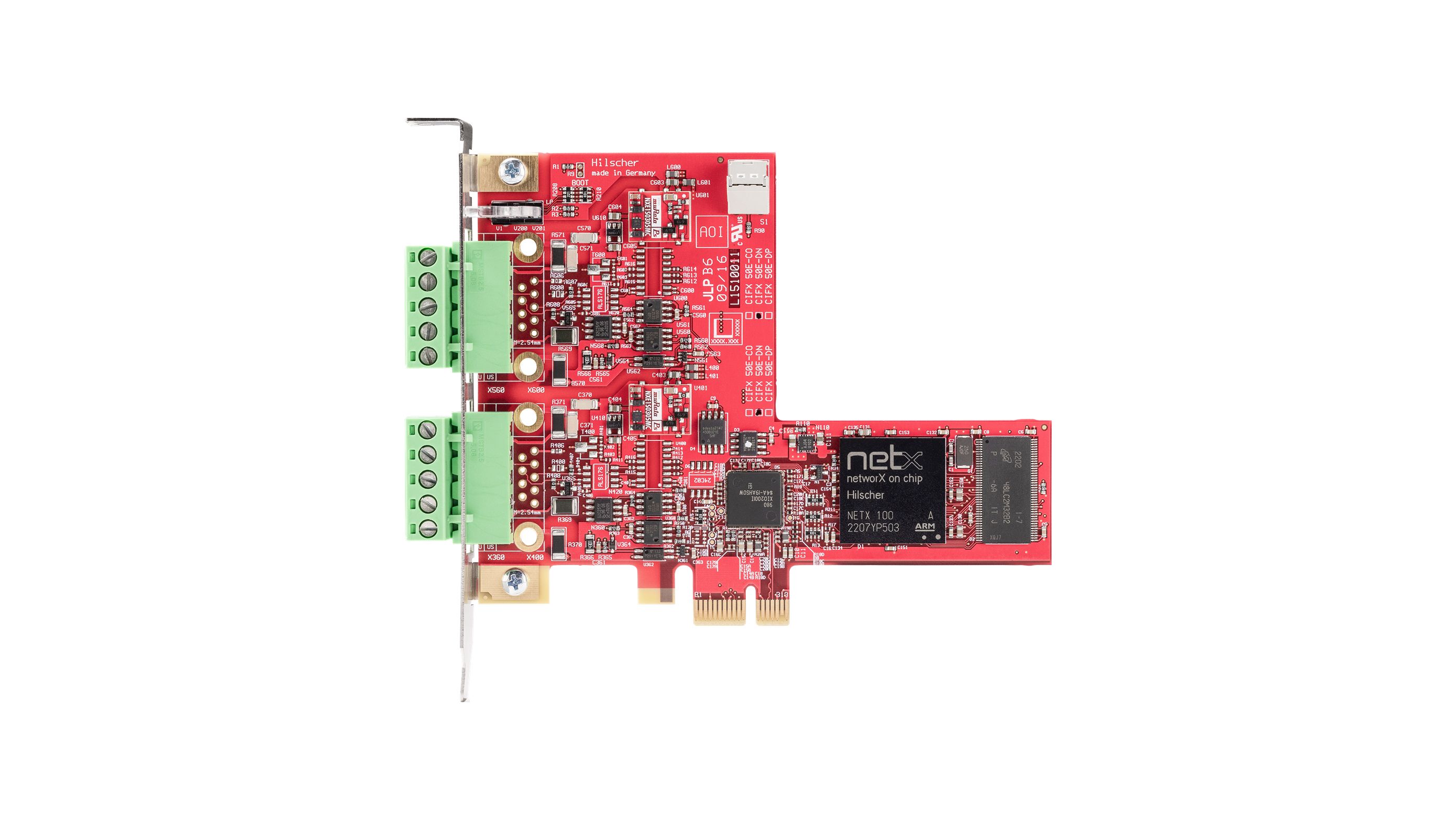 Hilscher 2 Port PCI Express 5 Pin COMBICON Serial Card