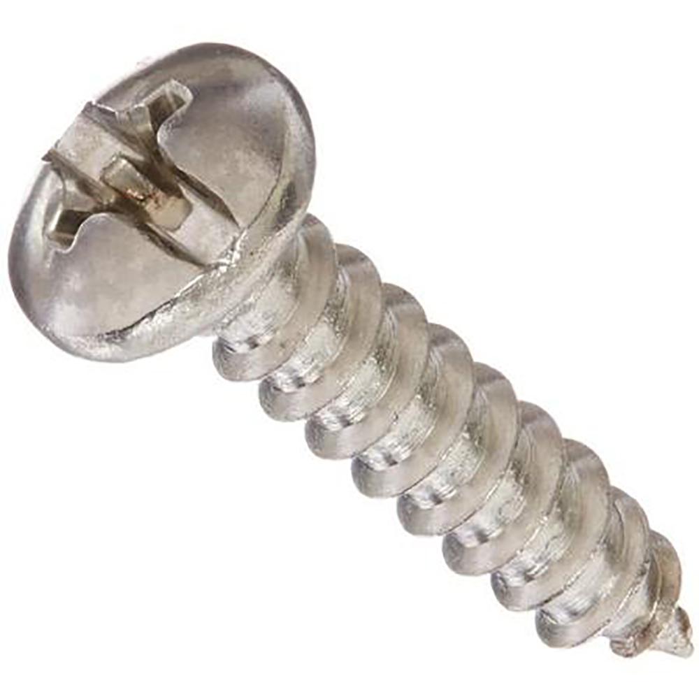 RS PRO Zinc Plated Steel Pan Head Self Tapping Screw, N°#6 x 5/8in Long