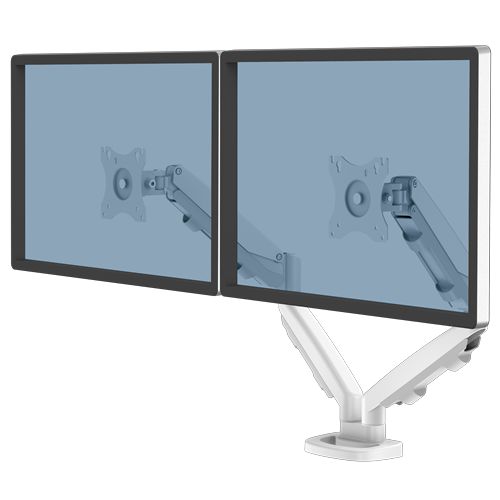 Fellowes Desk Mounting Monitor Arm for 2 x Screen, 40in Screen Size