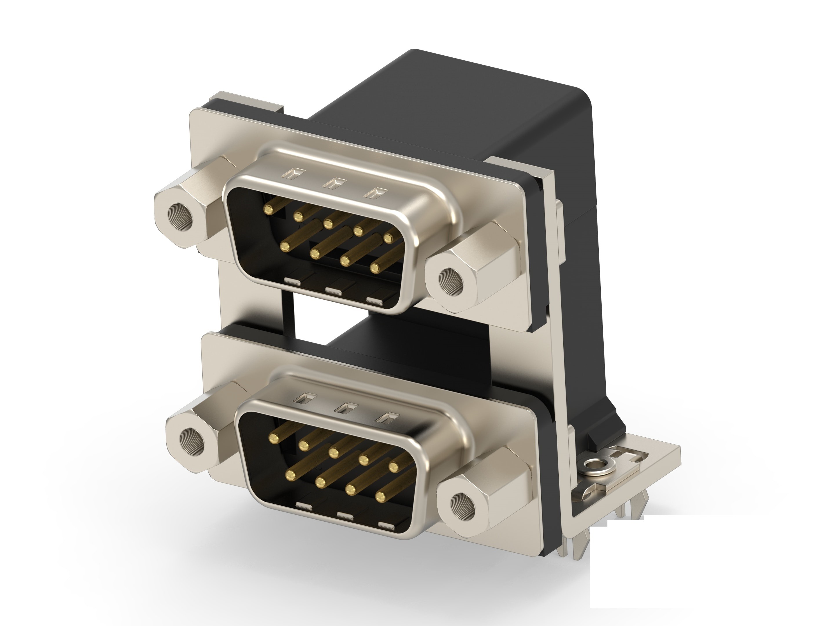 TE Connectivity 2454917 9 Way Vertical Board Mount D-sub Connector Plug, 19.05mm Pitch