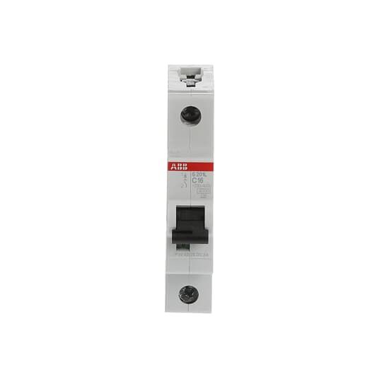 ABB S201L MCB, 1P, 16A Curve C, 230/400V AC, 6 kA Breaking Capacity