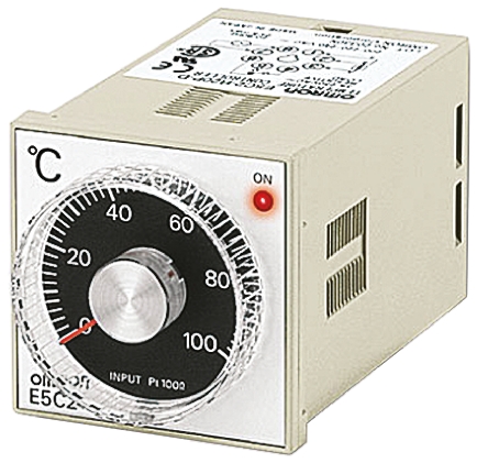 Omron E5C2 DIN Rail, Flush, Panel On-Off Temperature Controller 4 Input, 1 Output Relay 240V ac Controller