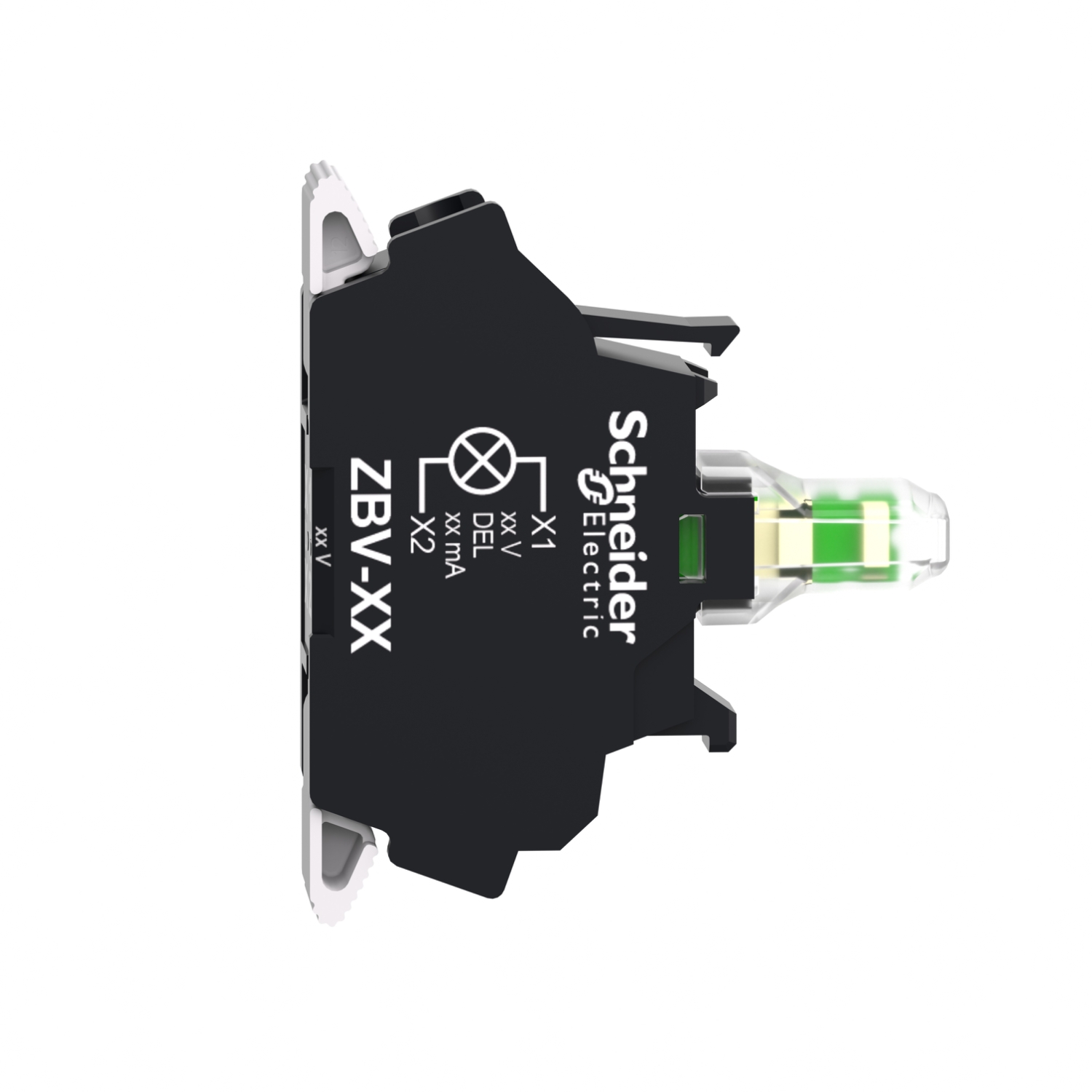 zbvb15 Schneider Electric Harmony XB Light Block LED White 24 V ac/dc Screw terminal