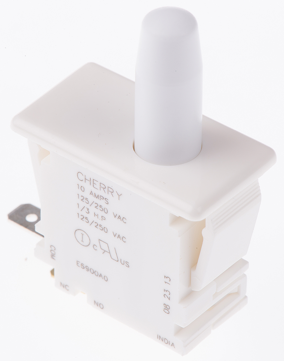 ZF Door Micro Switch, SPDT Button 10 A, -40 °C, 85 °C