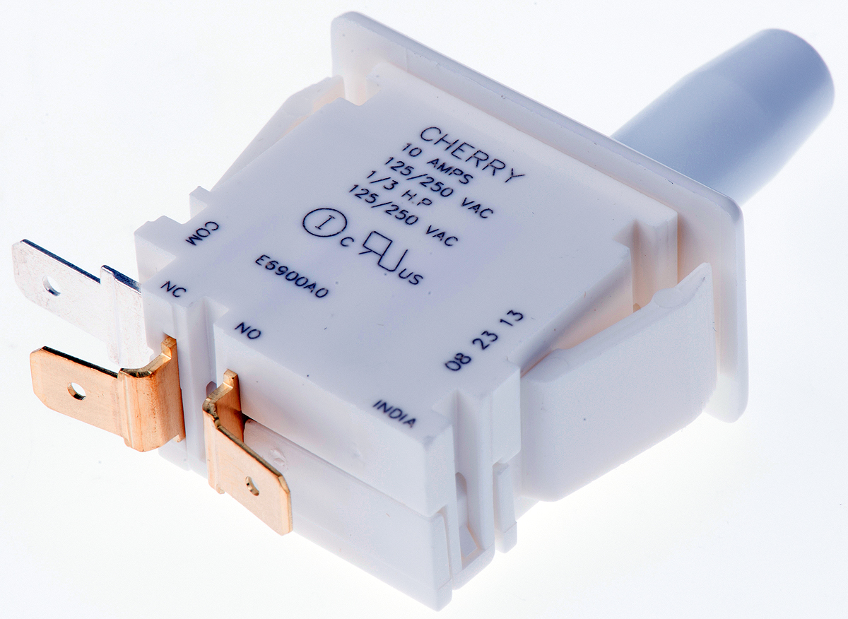 e69-00a ZF Door Micro Switch, SPDT Button 10 A, -40 °C, 85 °C
