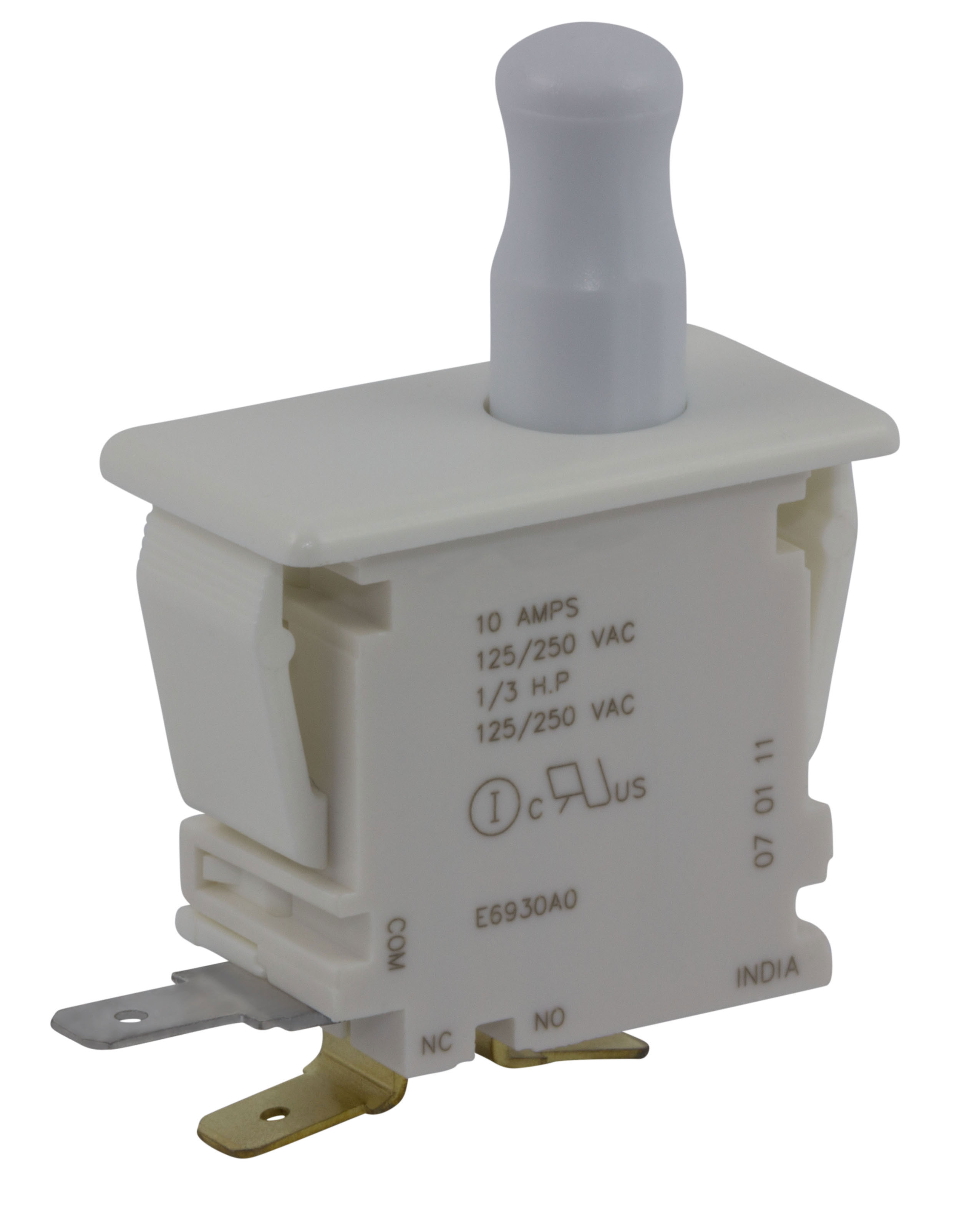 ZF Door Micro Switch, SPDT Button 10 A, -40 °C, 85 °C