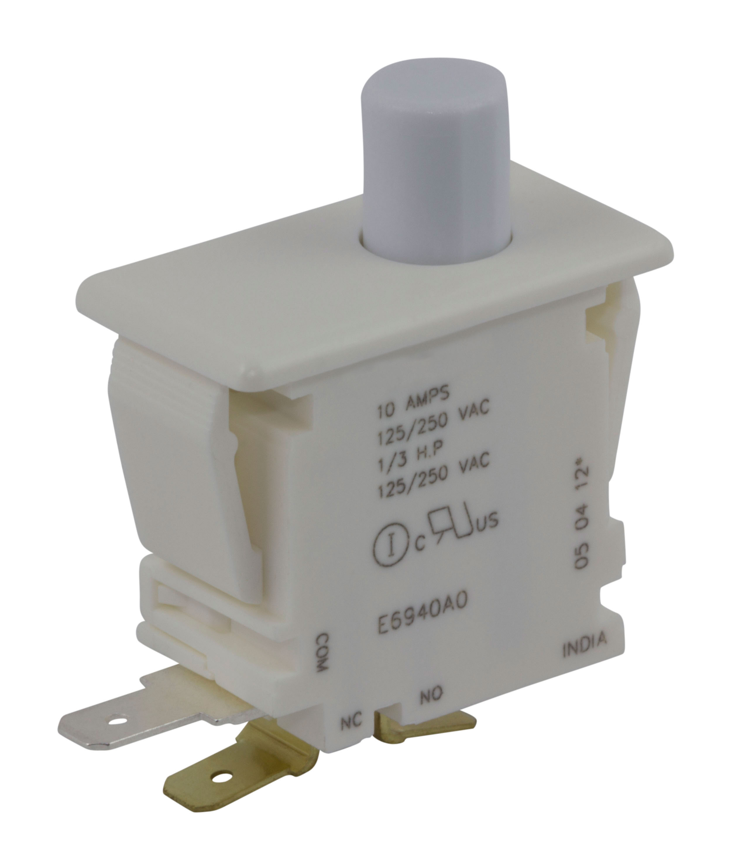 ZF Door Micro Switch, SPDT Button 10 A, -40 °C, 85 °C