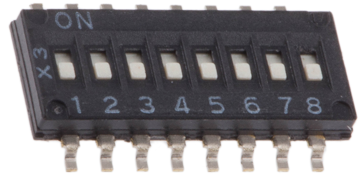 Omron 8 Way Surface Mount DIP Switch 8P
