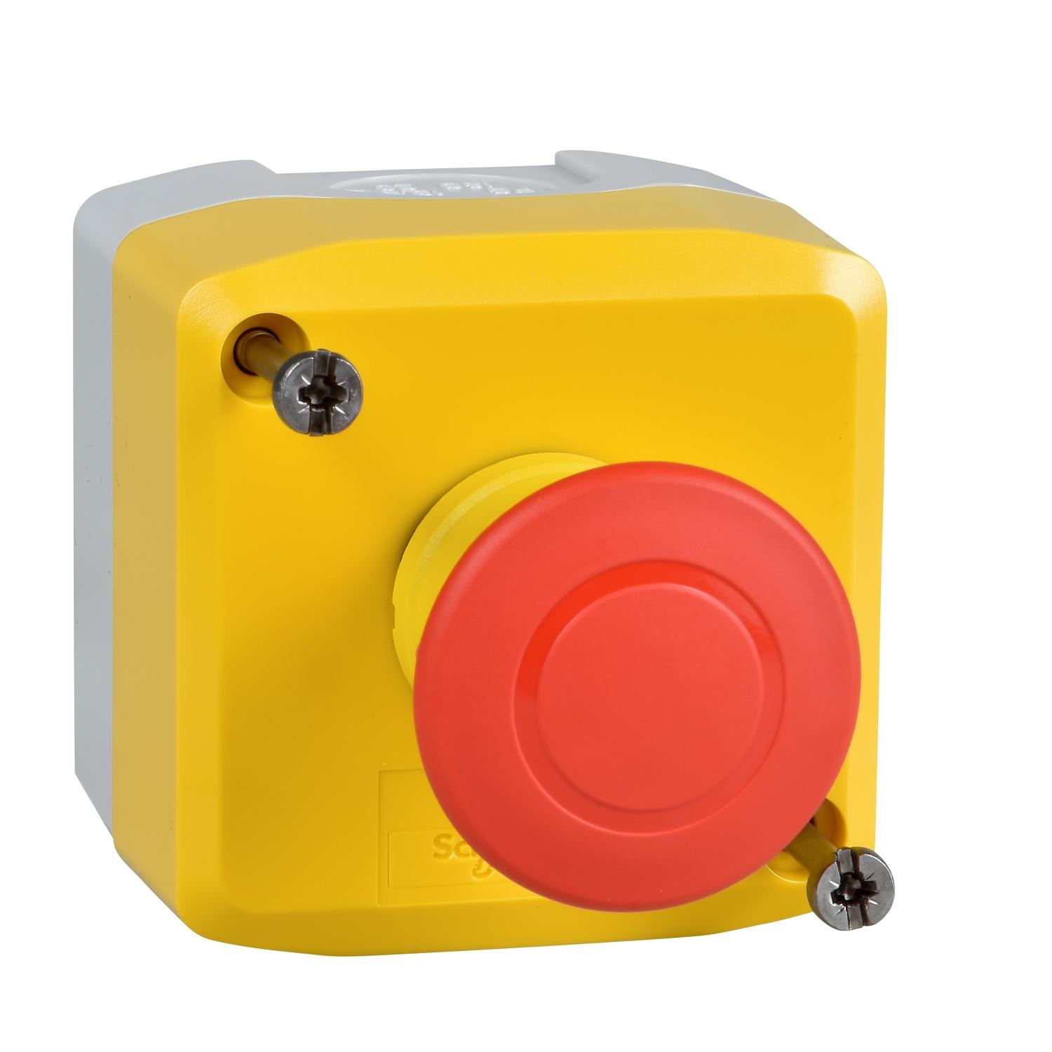 xalk198 Schneider Electric Harmony Series Pull Release Emergency Stop Push Button, Surface Mount, 1 NC, IP66, IP69K, IP67, IP69