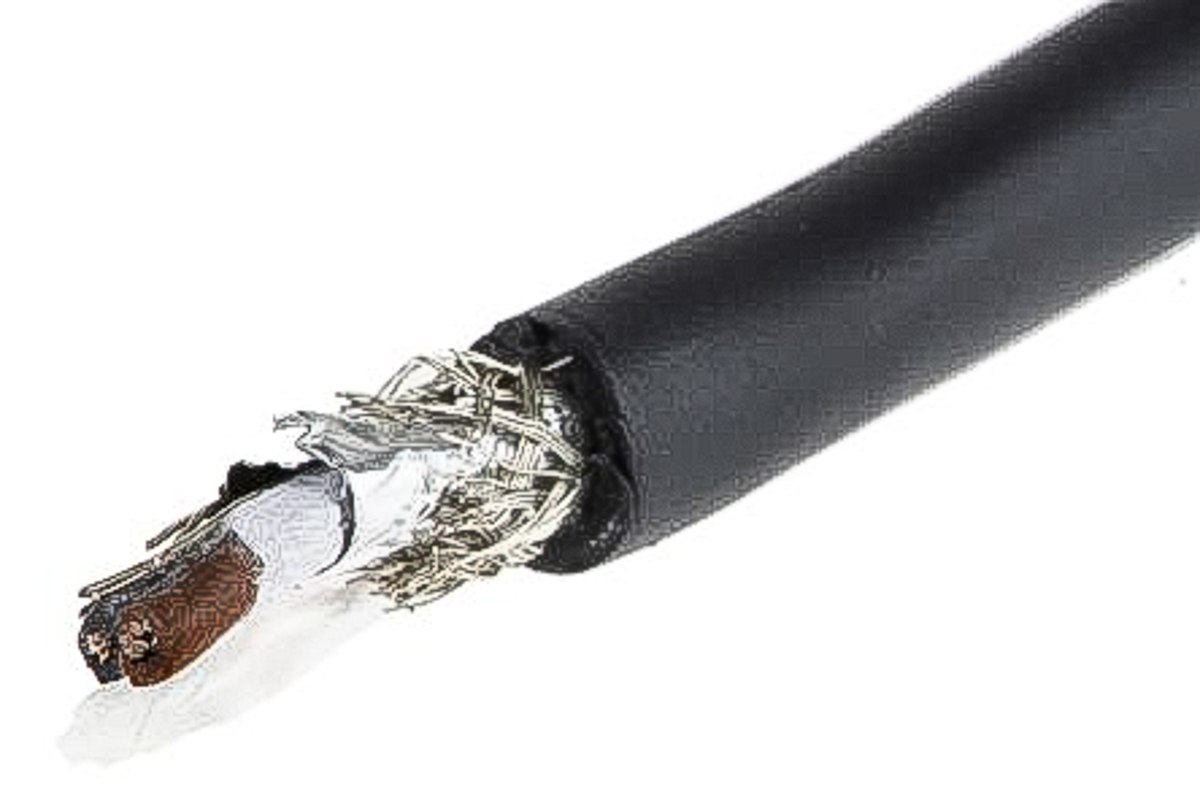 Alpha Wire Xtra-Guard 2 Performance Cable Control Cable, 2 Cores, 0.56 mm² 20 AWG, Screened, 30 m, Black Polyvinyl