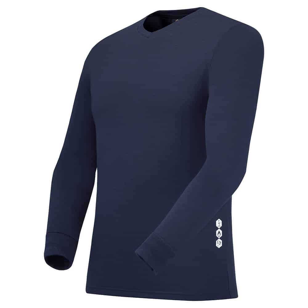 Cepovett Safety Navy Cotton, Modacrylic T-Shirt, EUR- XL