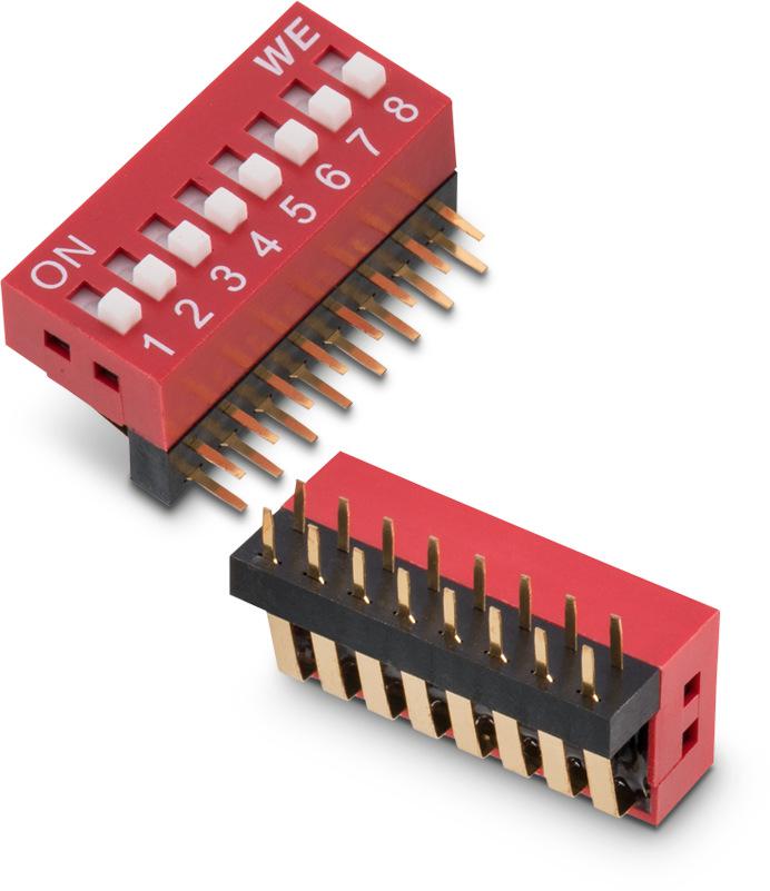 Wurth Elektronik 4 Way Through Hole DIP Switch SPST