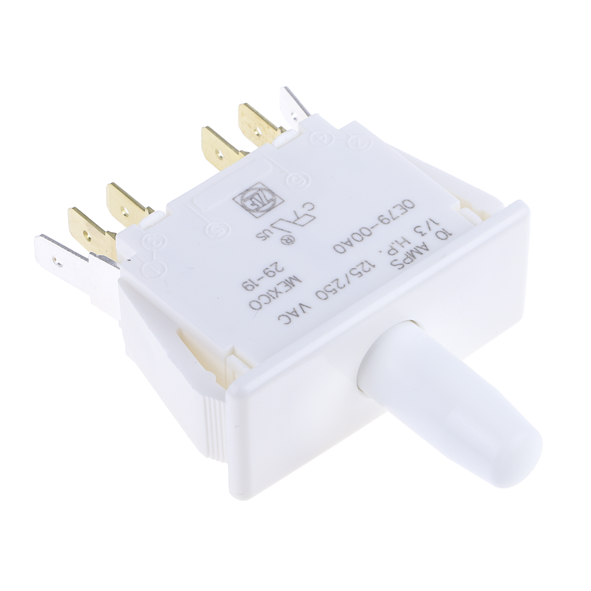 ZF Door Micro Switch, DPDT Button 10 A, -40 °C, 85 °C