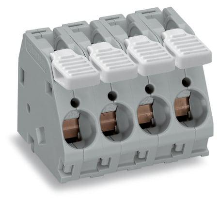 WAGO 2716 Series PCB Terminal, 2-Contact, 10mm Pitch, Through Hole Mount, 1-Row, Cage Clamp Termination