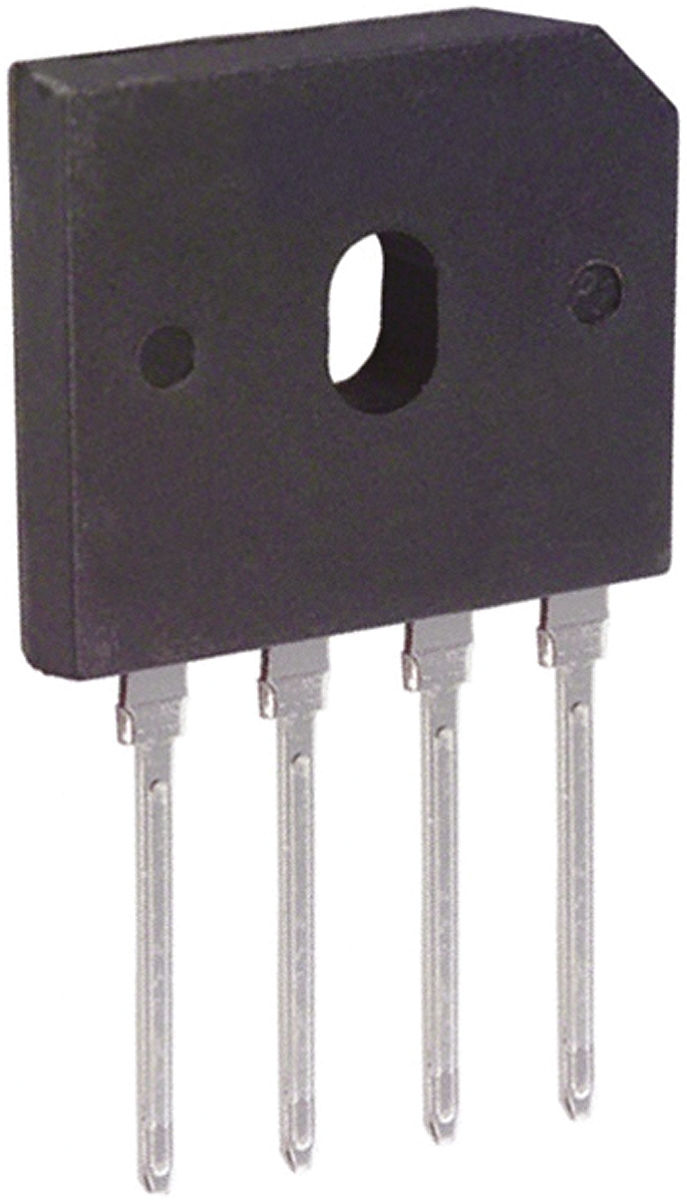 Diodes Inc Bridge Rectifier, 6A, 400V, 4-Pin