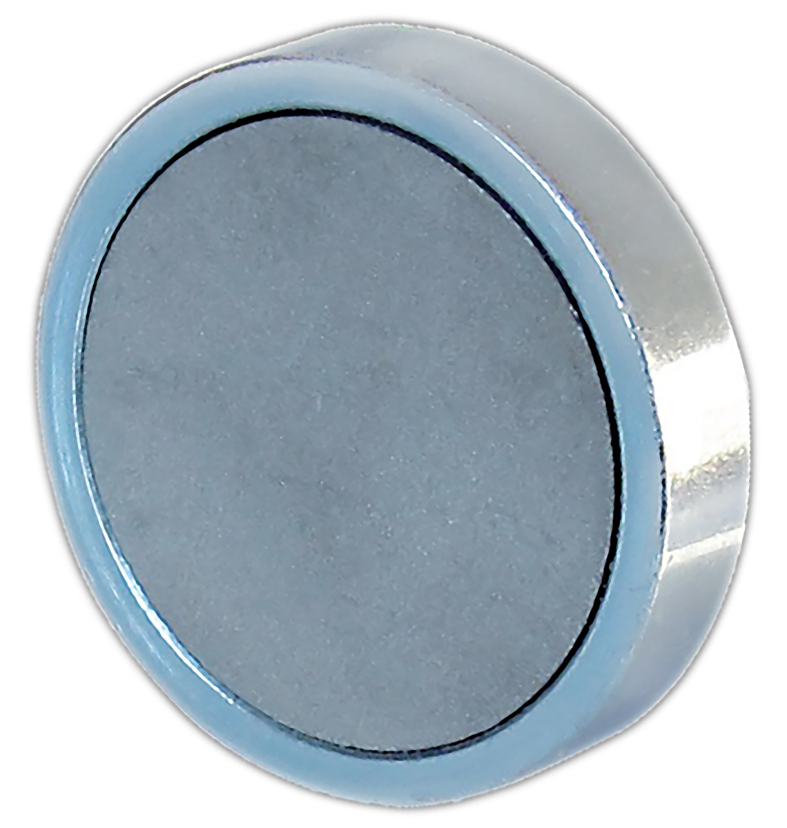 e874 Eclipse Pot Magnet 100 mm Threaded Hole, 90 kg Pull 22 mm