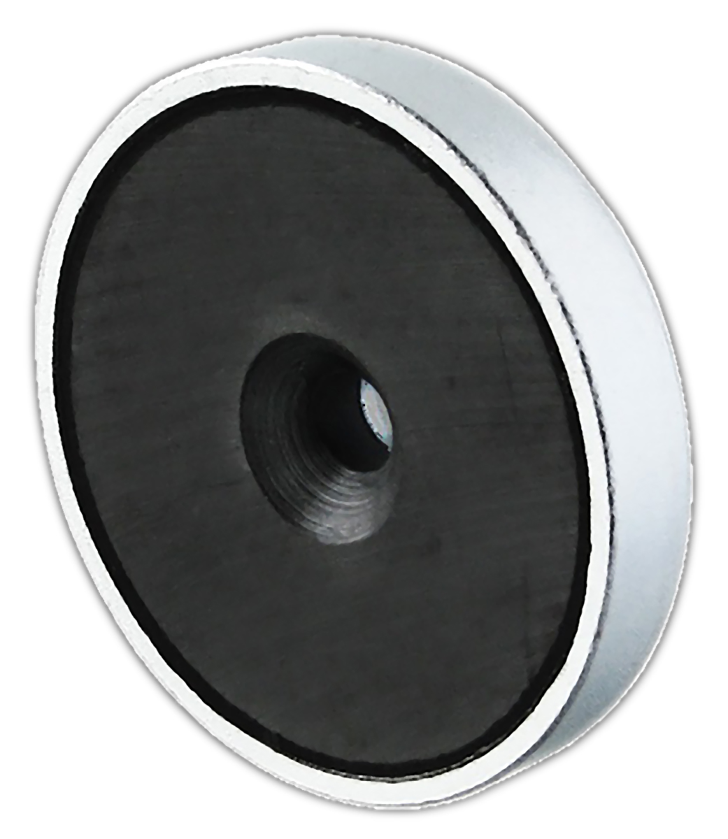 e878 Eclipse Pot Magnet 40 mm Hole, 9 kg Pull 8 mm