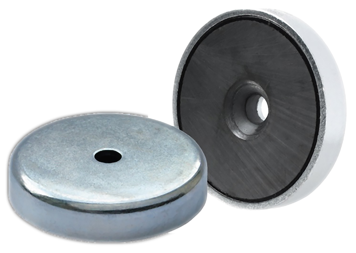 Eclipse Pot Magnet 20 mm Hole, 2.7 kg Pull 6 mm