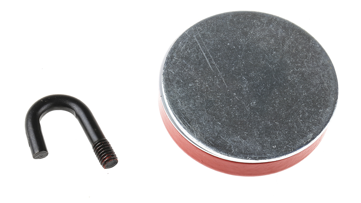 e891 Eclipse Pot Magnet 56 mm Hook, 16 kg Pull 10.7 mm