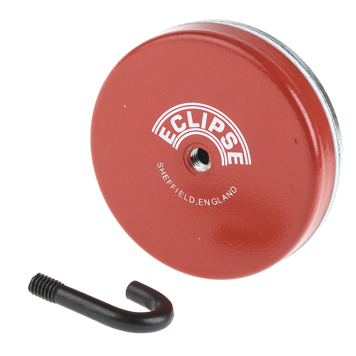 e892 Eclipse Pot Magnet 66 mm Hook, 25 kg Pull 10.7 mm