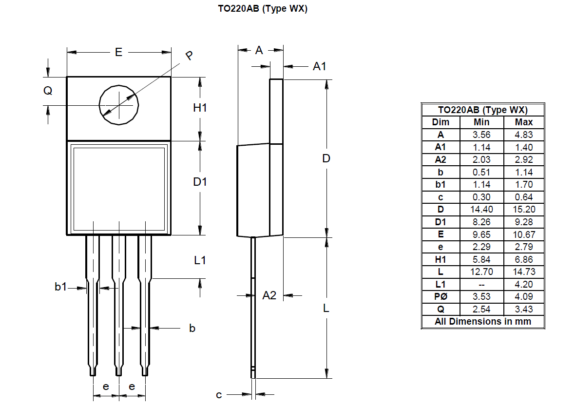 DiodesZetex 600 V Rectifier & Schottky Diode 3-Pin TO-220AB