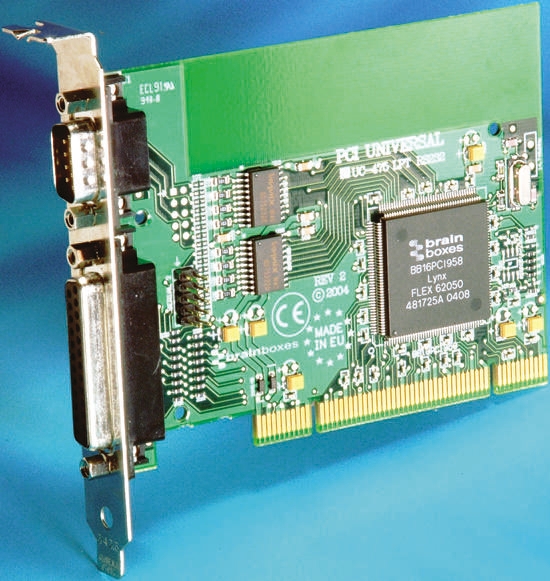 Brainboxes 3 Port PCI LPT, RS232 Serial Card