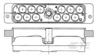TE Connectivity, AMP Connector Assembly Backplane Connector, Socket, Straight, 12 Way