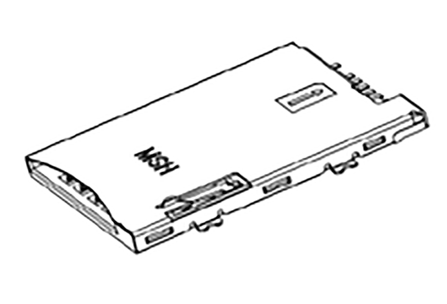 Molex, 47603 8 Way Right Angle Push/Push Memory Card Connector With Solder Termination