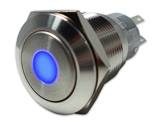 E-Pro PHBTSW-11, Panel Mount Push Button Switch, SPST, Flat Actuator