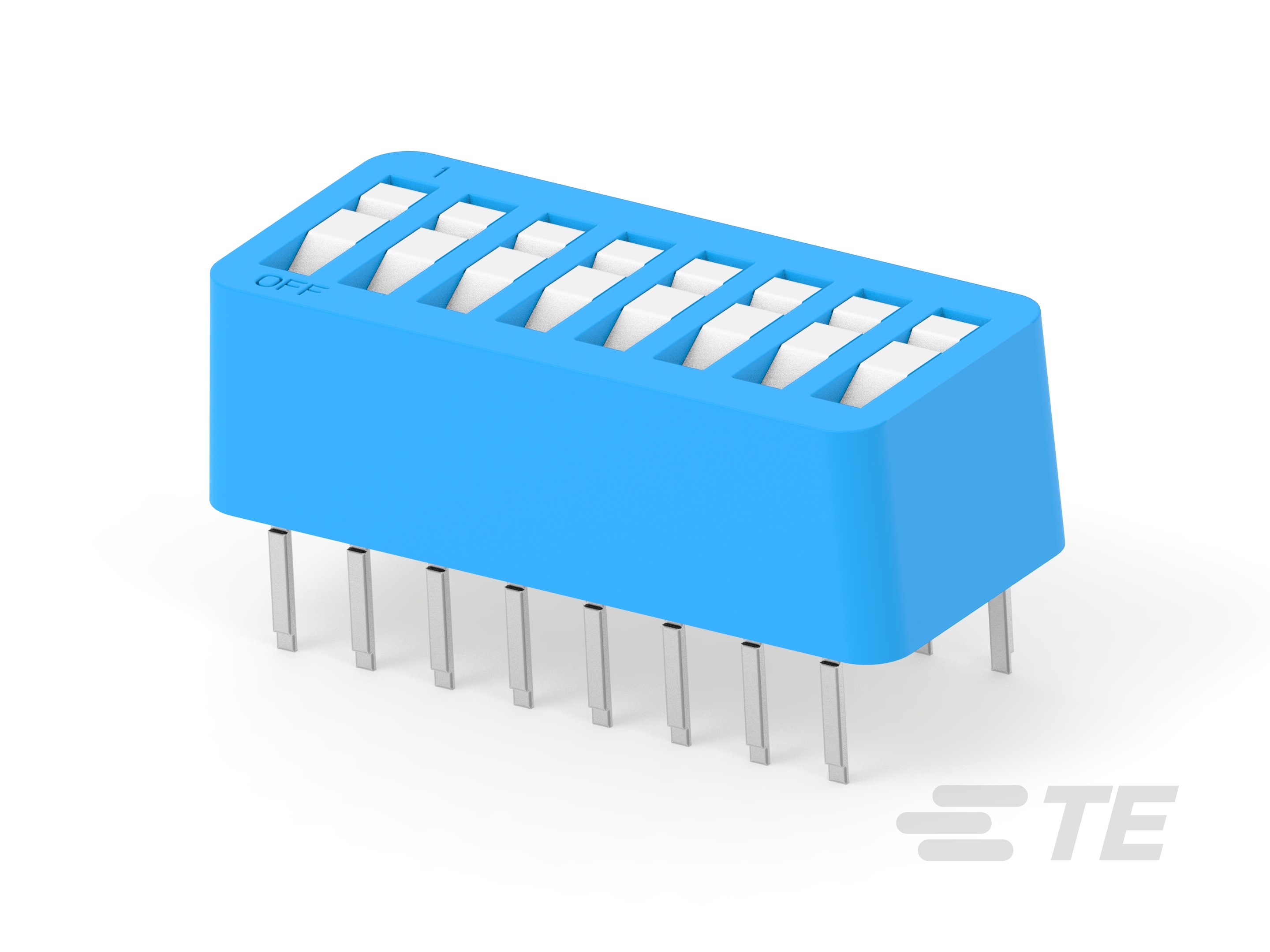 TE Connectivity 8 Way Surface Mount DIP & SIP Switch SPST, Rocker Actuator