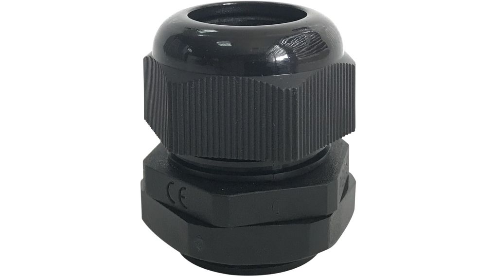 RND RND 465 Series Black Nylon Cable Gland, M24mm Thread, 12mm min., 15mm max., IP68