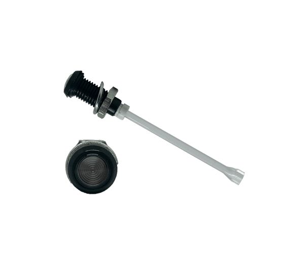RHD-910-F6PS67PR Bivar, Panel Mount Vertical LED Light Pipe, Smoke Round Lens