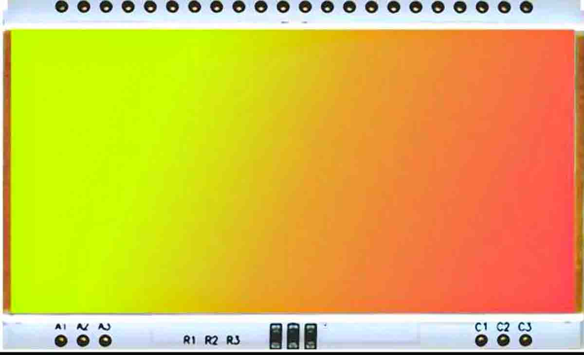 Display Visions Green, Red Display Backlight, LED 22